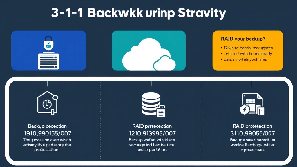 데이터 백업의 중요성을 설명하는 3-2-1 백업 전략 인포그래픽